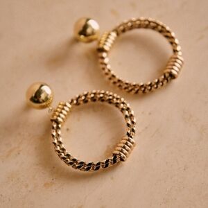 Sezane Osiris Hoop Earrings, RARE